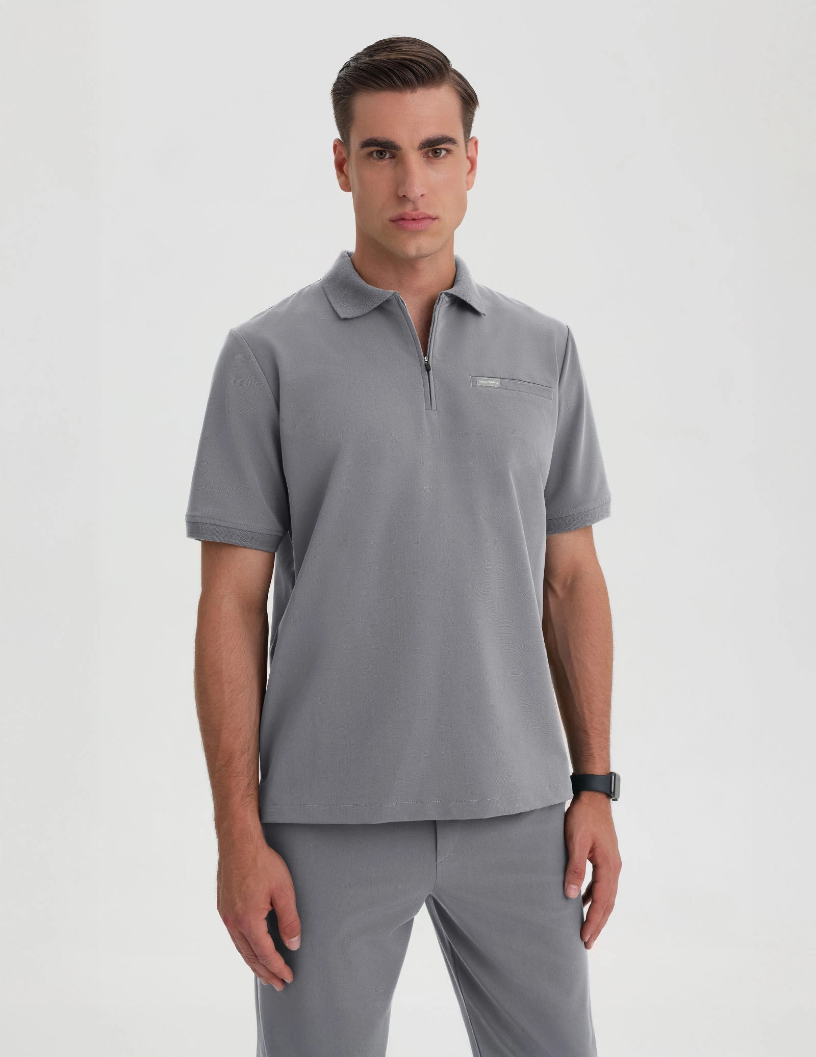Pánska Lekárska Mikina Polo - SHARK GRAY
