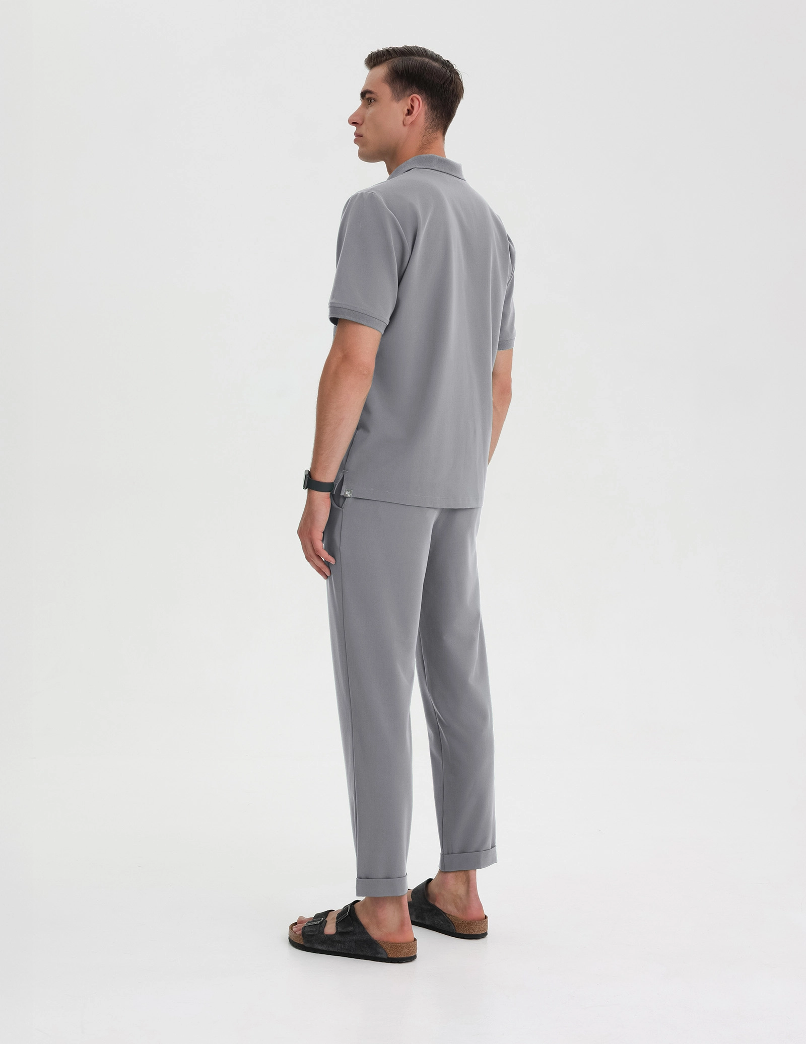 Pánska Lekárska Mikina Polo - SHARK GRAY
