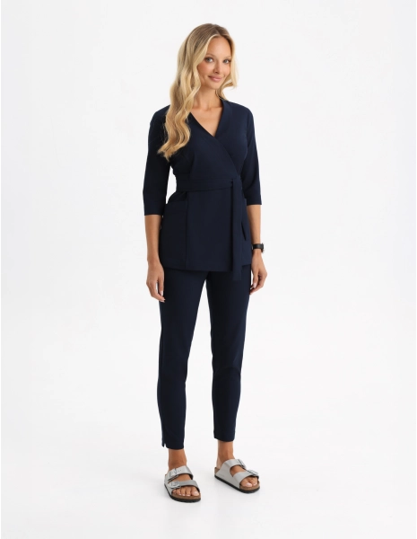 Dámske Lekárske Nohavice Slim Fit- NAV