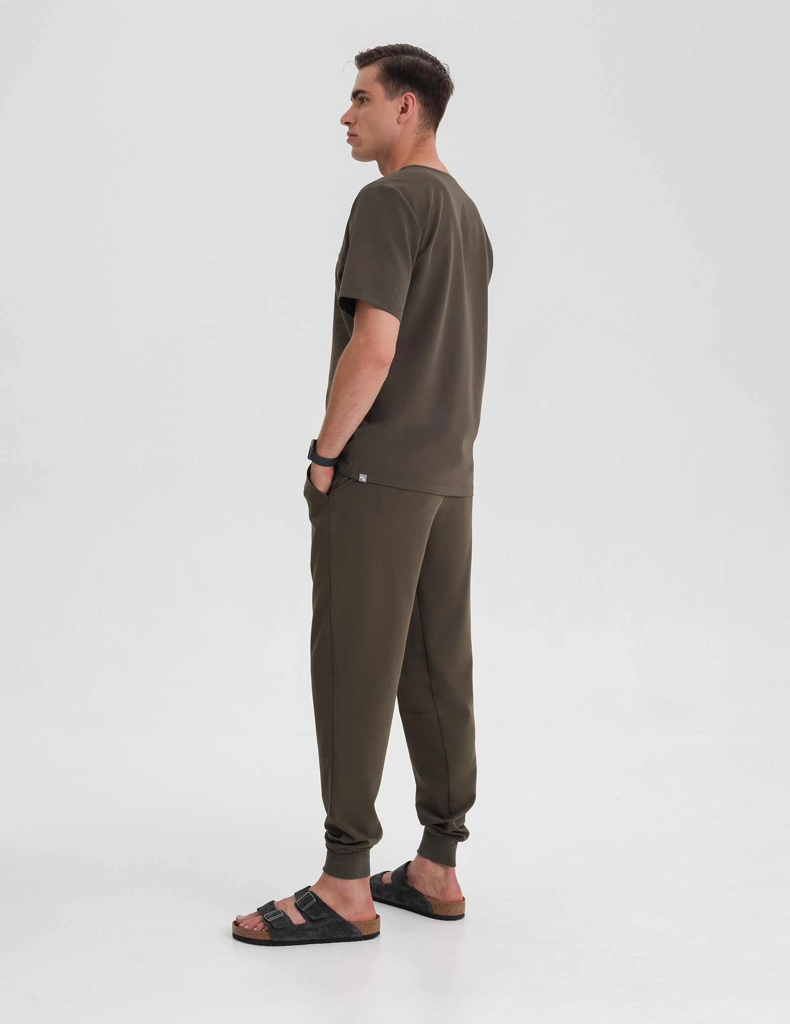 Pánske nohavice Joggers - OLIVE NIGHT