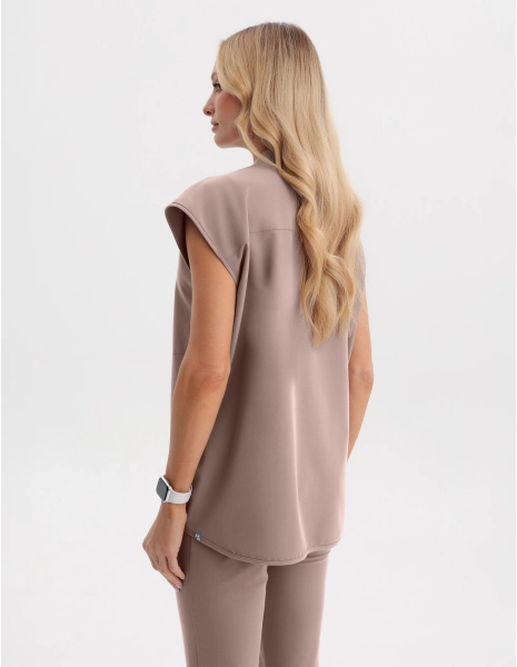 Lekárska Mikina Khloe - BEIGE