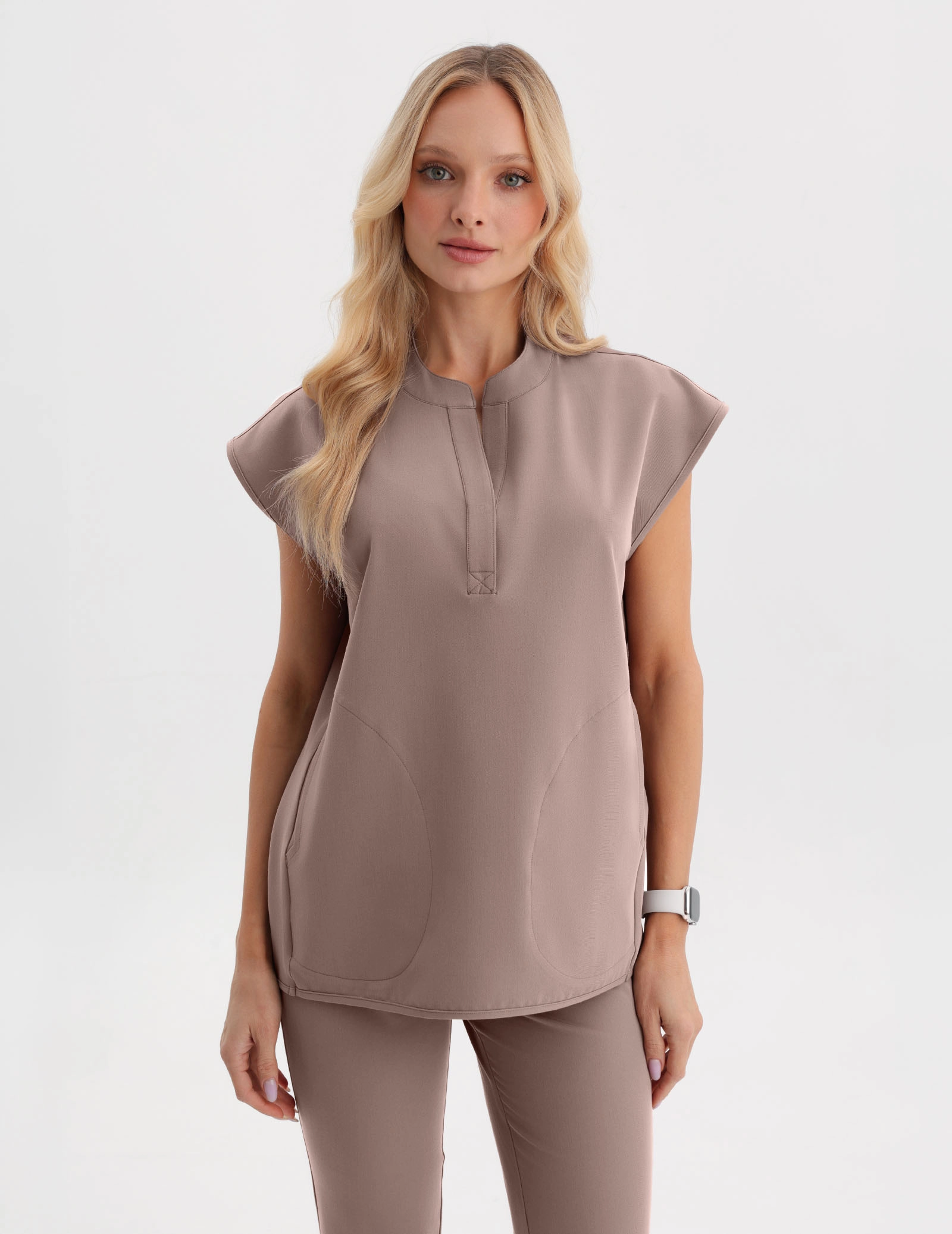 Lekárska Mikina Khloe - BEIGE