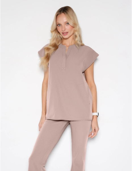 Lekárska Mikina Khloe - BEIGE