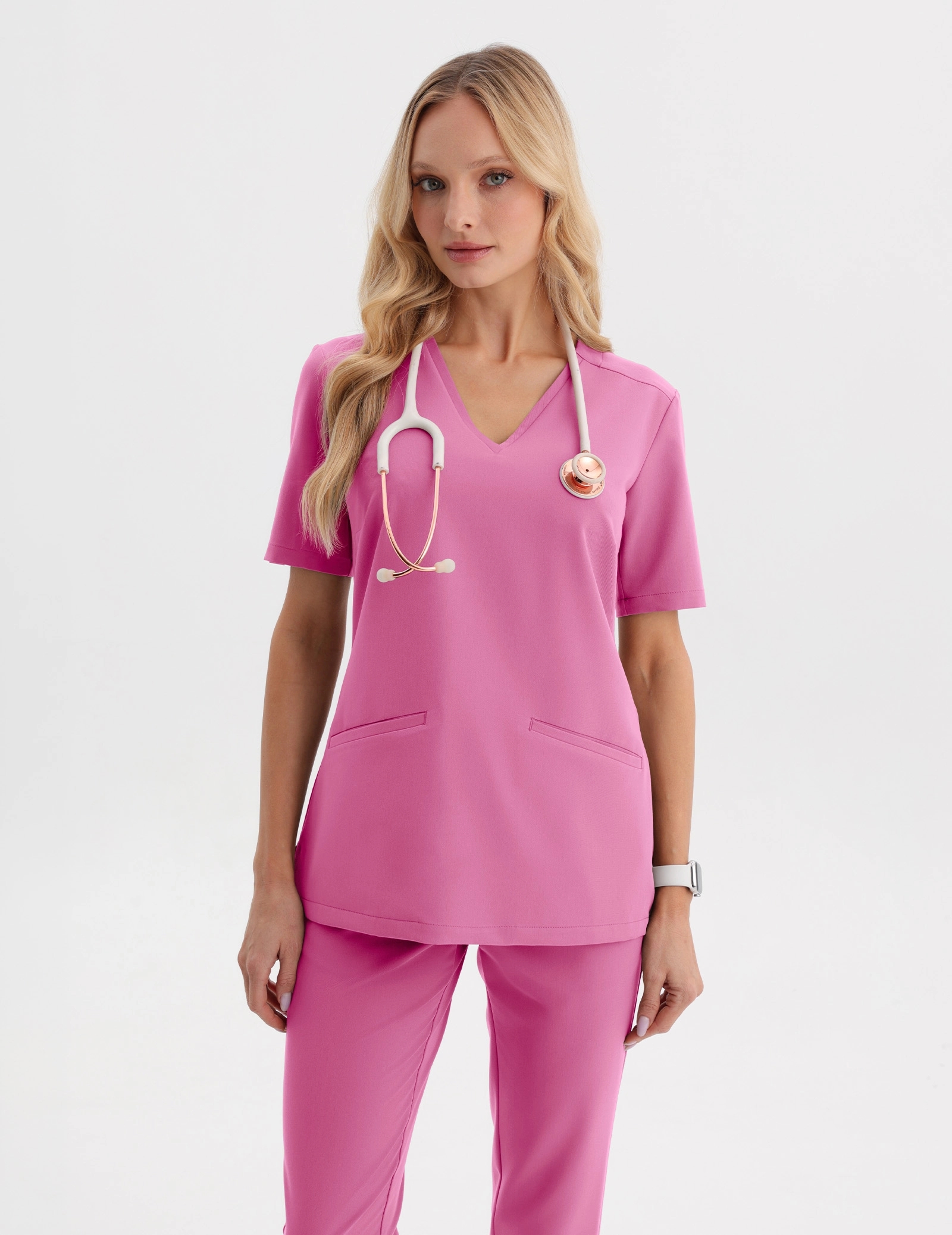 Lekárska Mikina Casy - HOT PINK