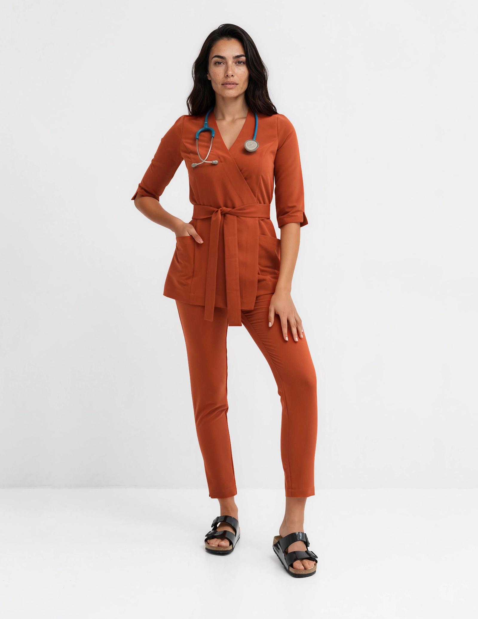 Dámske Lekárske Nohavice Slim Fit - ROOIBOS TEA
