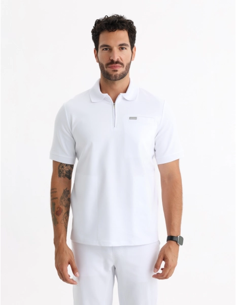 Pánska Lekárska Mikina Polo - WHITE