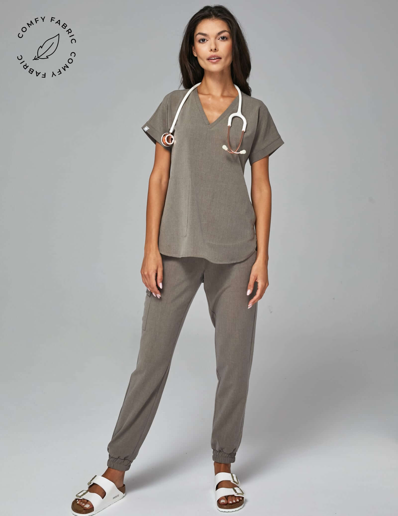 Amelia Joggers nohavice - DARK SAND OUTLET Amelia Joggers nohavice - DARK SAND OUTLET